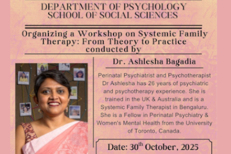 Workshop on “Systemic Family Therapy: From Theory to Practice”